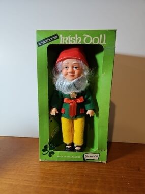 SHANNON Vintage Irish Leprechaun Doll Toy Ireland
